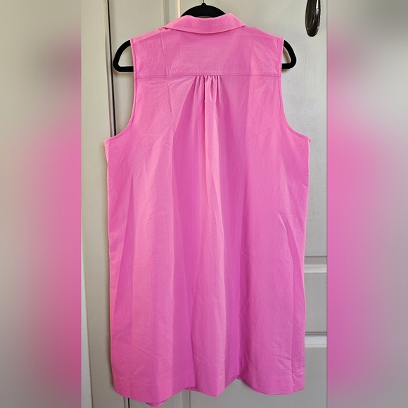 Vineyard Vines Vibrant Performance Pink Sleeveless Dress - Picture 2 of 3